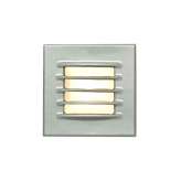 Original BTC 7600 Low Voltage Recessed Step Light, Painted Silver