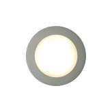 Original BTC 7512 Aluminium Wall Light, Painted Silver