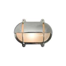 Original BTC 7435 Oval Brass Bulkhead With Eyelid Shield, Medium, Chrome Plated