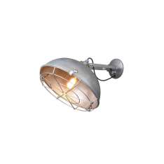 Original BTC 7238 Steel Working Wall Light With Protective Guard, Galvanised