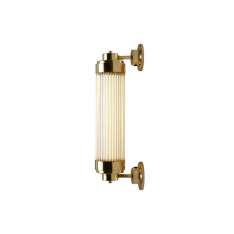 Original BTC 7216 Pillar Offset Wall Light LED, Polished Brass