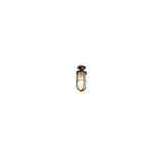 Original BTC 7204 Weatherproof Ships Well Glass Ceiling Light, Weathered Brass, Frosted Glass