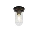 Original BTC 7202 Ship's Companionway Light, Weathered Brass, Clear Glass