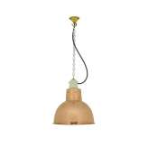 Original BTC 7165 Spun Reflector with Suspension Lampholder, Polished Copper