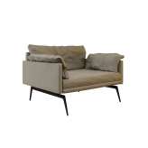 Nurus Tan Single Sofa