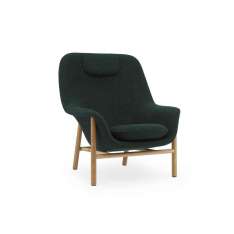 Normann Copenhagen Drape Lounge Chair High With Headrest Oak