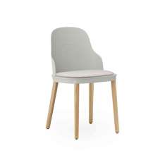 Normann Copenhagen Allez Chair Upholstery Canvas Warm Grey Oak