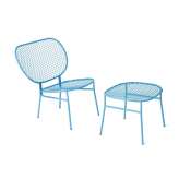 nola Wimbledon side chair and foot stool