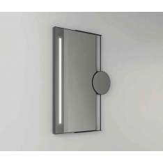 NIC Design Ray - rectangular steel framed mirror with LED light