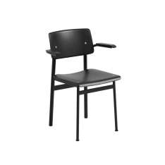 Muuto Loft Chair W. Armrest - Black/Black