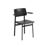 Muuto Loft Chair W. Armrest - Black/Black