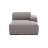 Muuto Connect Soft Modular Sofa | Right Armrest Chaise Longue (H) - Re-wool 128