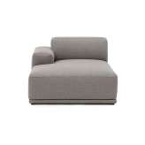 Muuto Connect Soft Modular Sofa | Left Armrest Chaise Longue (G) - Re-wool 128