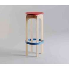 MoodWood Arco | Confidenza 75-natural, capri blue and ruby red