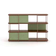 Momocca Julia walnut sideboard with uphostery doors