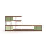 Momocca Julia walnut sideboard with sliding panels