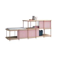 Momocca Julia Oak sideboard with bench and upholstery panels