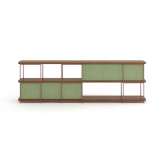 Momocca Julia Modular walnut sideboard with upholstery panels