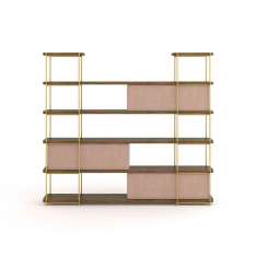 Momocca Julia Contemporary shelf with sliding panels