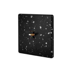 Modelec Black Terrazzo - Single Cover Plate - 1 gold toggle