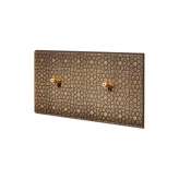 Modelec Atlas - Double Horizontal Cover Plate - 1 gold toggle - 1 gold toggle