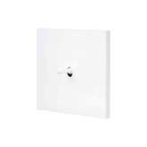 Modelec White Soft Touch - Single Cover Plate - 1 white toggle