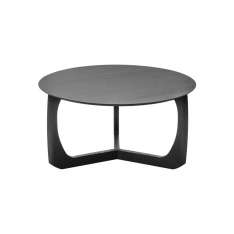 møbel copenhagen Lili lounge table Ø90 | black lacquered oak