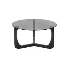 møbel copenhagen Lili lounge table Ø75 | black lacquered oak