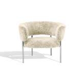 møbel copenhagen Font lounge armchair | oyster sheepskin