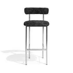 møbel copenhagen Font light bar stool | grey sheepskin