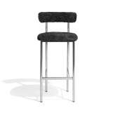 møbel copenhagen Font light bar stool | grey sheepskin