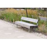 mmcité woody | Park bench with backrest