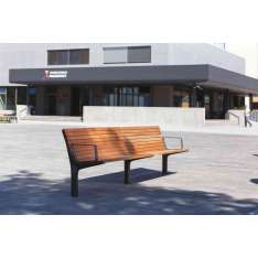 mmcité vltau | Park bench with backrest and armrests