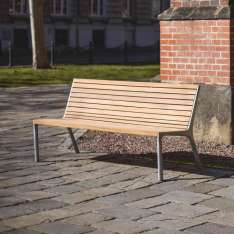 mmcité vltau | Park bench with backrest