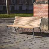 mmcité vltau | Park bench with backrest
