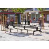 mmcité vera | Two-sided bench with backrest