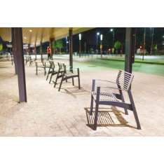 mmcité vera | Park bench with backrest and armrests