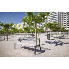 mmcité vera | Bench with backrest