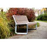 mmcité portiqoa | Park bench with backrest