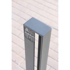 mmcité elias | Bollard with municipal emblem