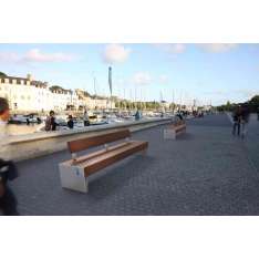 mmcité blocq smart | park bench with backrest