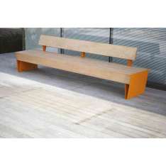 mmcité blocq | Park bench with backrest