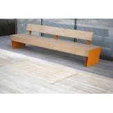 mmcité blocq | Park bench with backrest