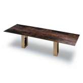 Mikodam Slim Table Oxido Flame & P. Basaltina 300X100Cm