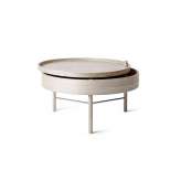MENU Turning Table | White Oak/Black Chrome