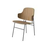 MENU The Penguin Dining Chair, Black Steel | Natural Oak