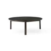 MENU Passage Lounge Table Ø90 | Dark Lacquered Oak