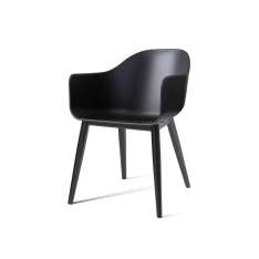 MENU Harbour Dining Chair | Black Oak, Black Plastic