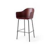 MENU Harbour Bar Chair | Black Steel, Burned Red, Plastic