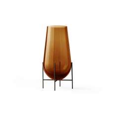 MENU Échasse Vase Small | Amber Glass / Bronze Brass